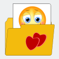 Grafik Ordner Herz Smiley Bild
