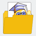 Grafik Ordner Schule Smiley Bild